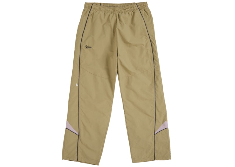Supreme Contrast Piping Track Pant Tan