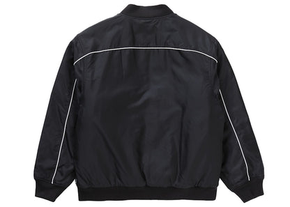 Supreme Contrast Script Varsity Jacket Black