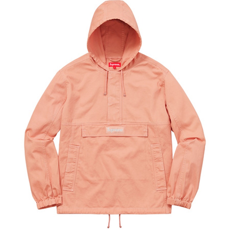 Supreme Contrast Stitch Twill Pullover Peach