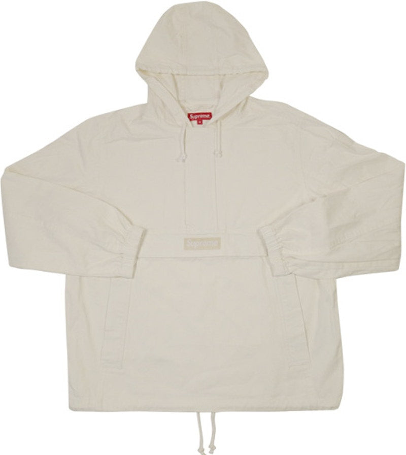 Supreme Contrast Stitch Twill Pullover White