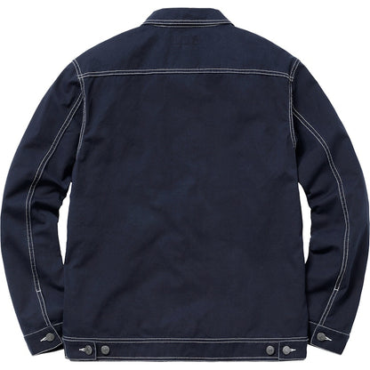 Supreme Contrast Stitch Work Jacket Navy