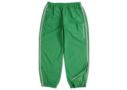 Supreme Contrast Zip Warm Up Pant Green