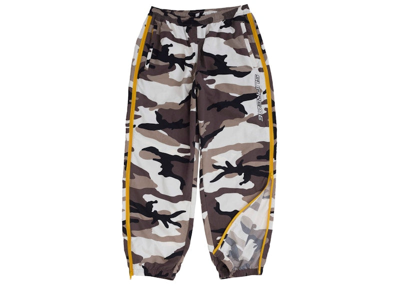 Supreme Contrast Zip Warm Up Pant Snow Camo