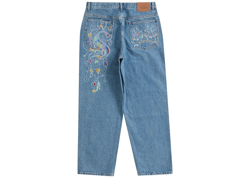 Supreme Coogi Baggy Jean Blue