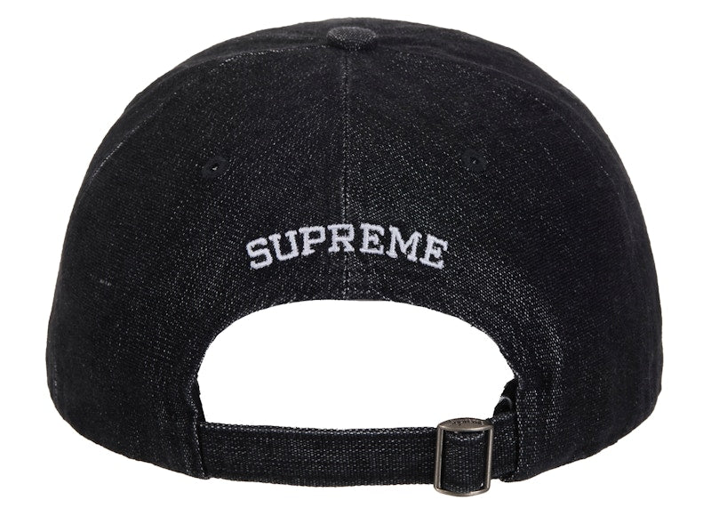 Supreme Cordura Denim S Logo 6-Panel Black