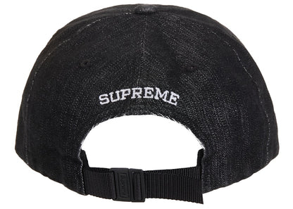 Supreme Cordura Denim Small Box 6-Panel Black