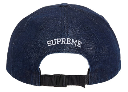Supreme Cordura Denim Small Box 6-Panel Blue
