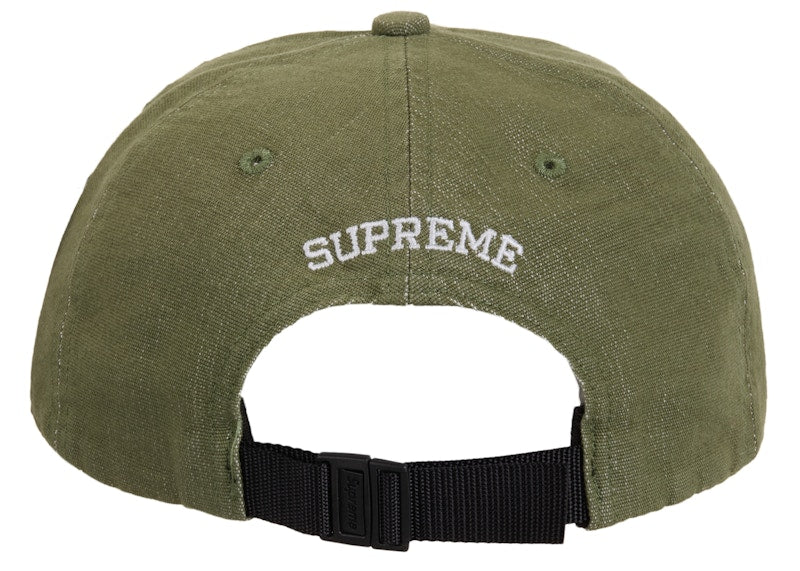 Supreme Cordura Denim Small Box 6-Panel Olive