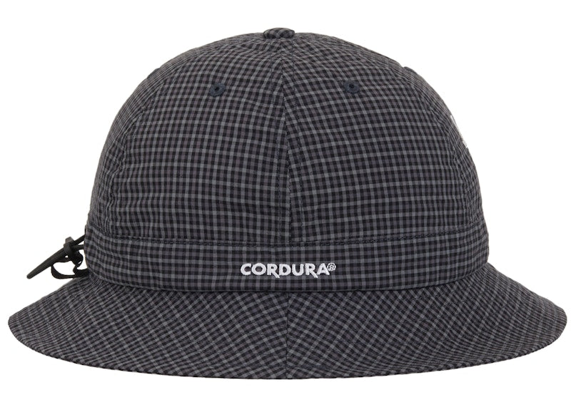Supreme Cordura Plaid Bell Hat Black