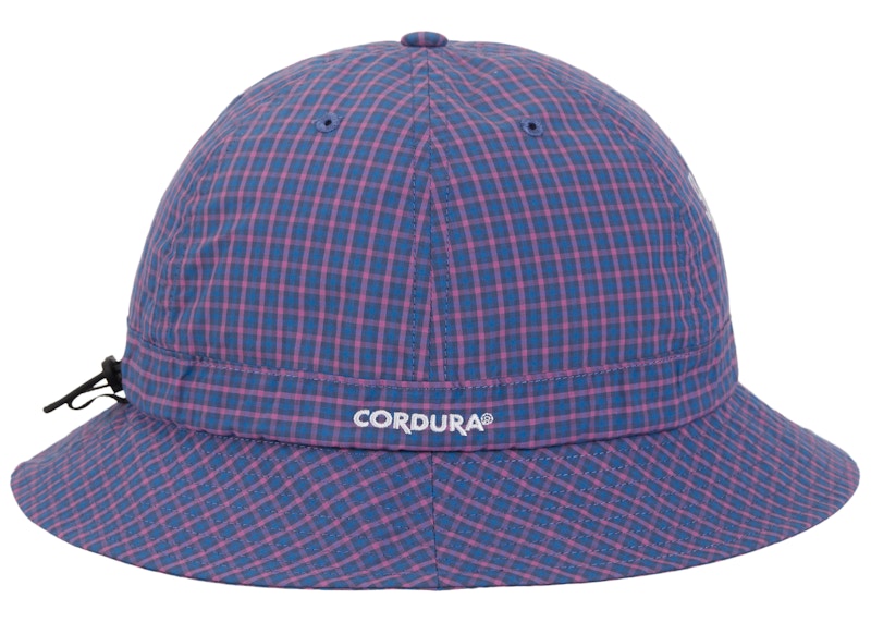 Supreme Cordura Plaid Bell Hat Blue