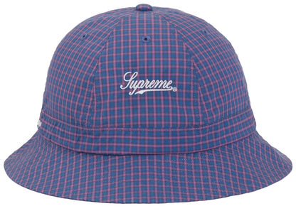 Supreme Cordura Plaid Bell Hat Blue