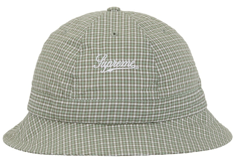 Supreme Cordura Plaid Bell Hat Green