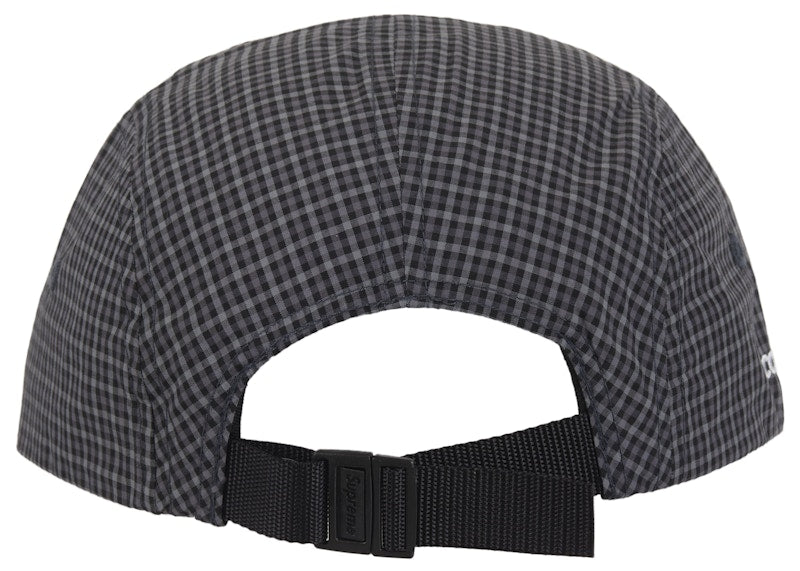 Supreme Cordura Plaid Camp Cap Black