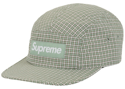 Supreme Cordura Plaid Camp Cap Green