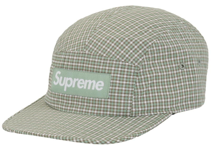 Supreme Cordura Plaid Camp Cap Green