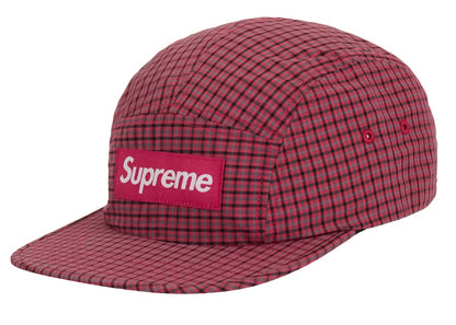 Supreme Cordura Plaid Camp Cap Red