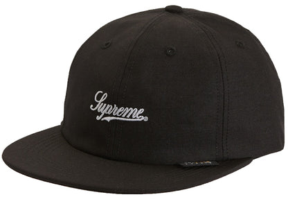 Supreme Cordura Script Logo 6-Panel Black