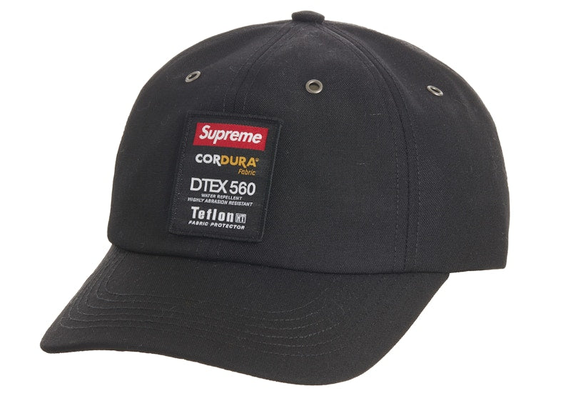 Supreme Cordura Teflon Label 6-Panel Black