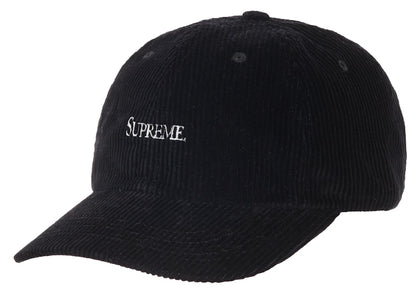 Supreme Corduroy 6-Panel Black