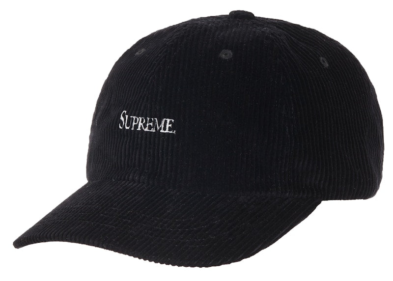 Supreme Corduroy 6-Panel Black