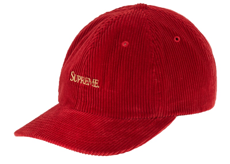 Supreme Corduroy 6-Panel Red