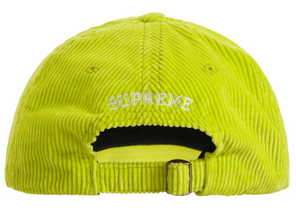 Supreme Corduroy 6-Panel Neon Yellow