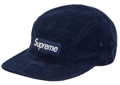 Supreme Corduroy Camp Cap (FW23) Navy