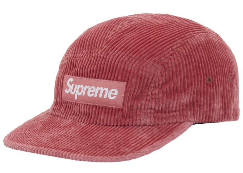Supreme Corduroy Camp Cap (FW25) Coral