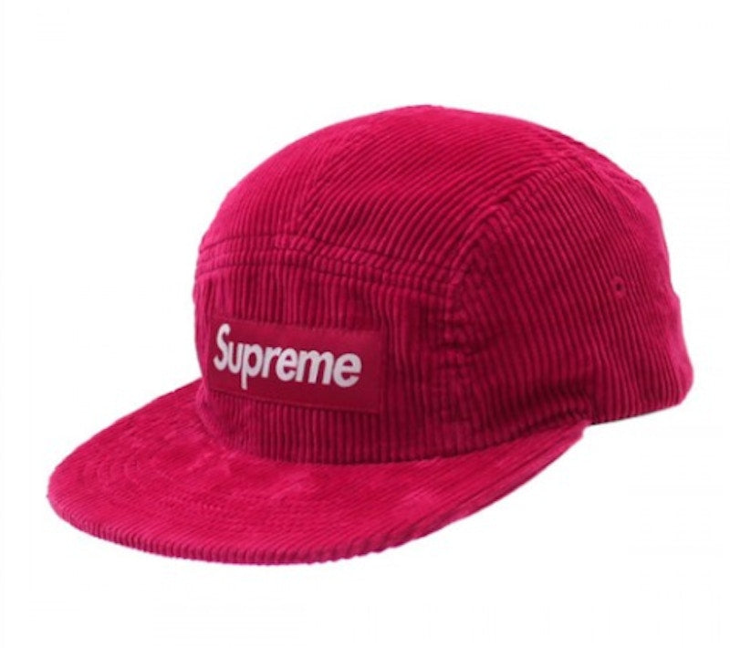 Supreme Corduroy Camp Cap (SS18) Dark Magenta