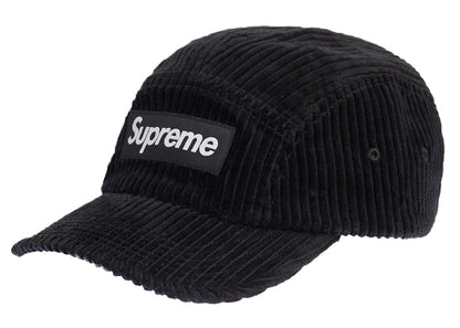 Supreme Corduroy Camp Cap Cap (SS22) Black