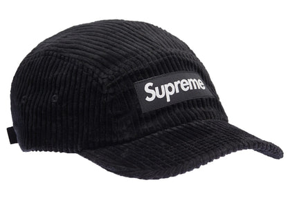 Supreme Corduroy Camp Cap Cap (SS22) Black