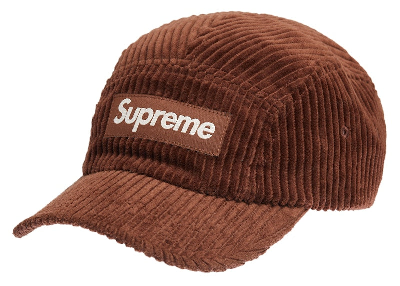 Supreme Corduroy Camp Cap Cap (SS22) Brown