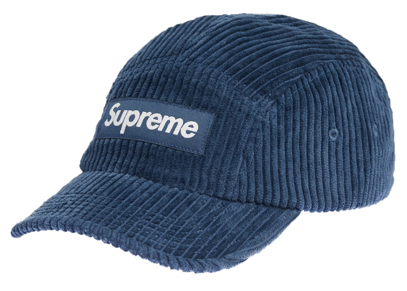 Supreme Corduroy Camp Cap Cap (SS22) Light Navy