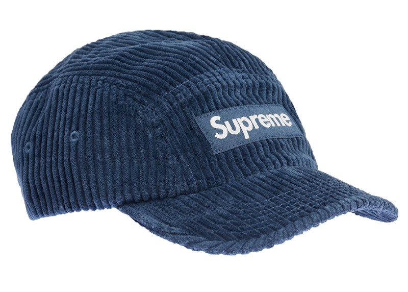 Supreme Corduroy Camp Cap Cap (SS22) Light Navy