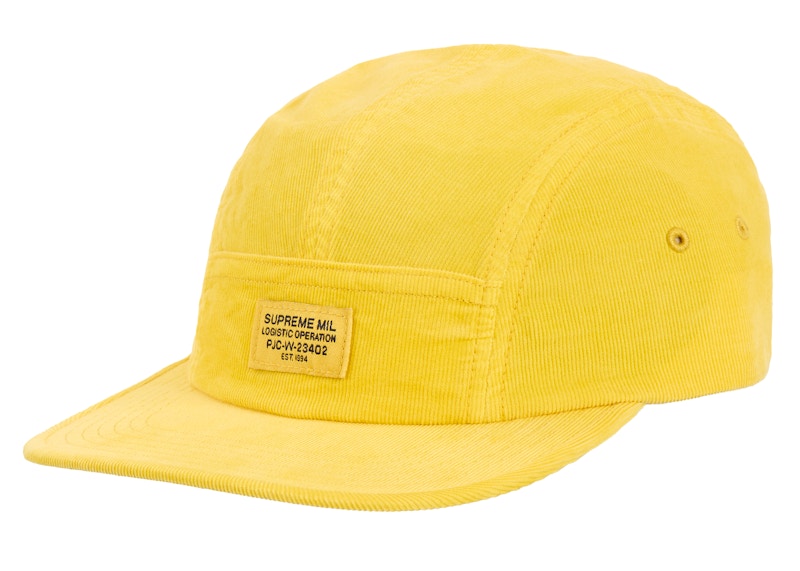 Supreme Corduroy Pocket Camp Cap (FW24) Yellow