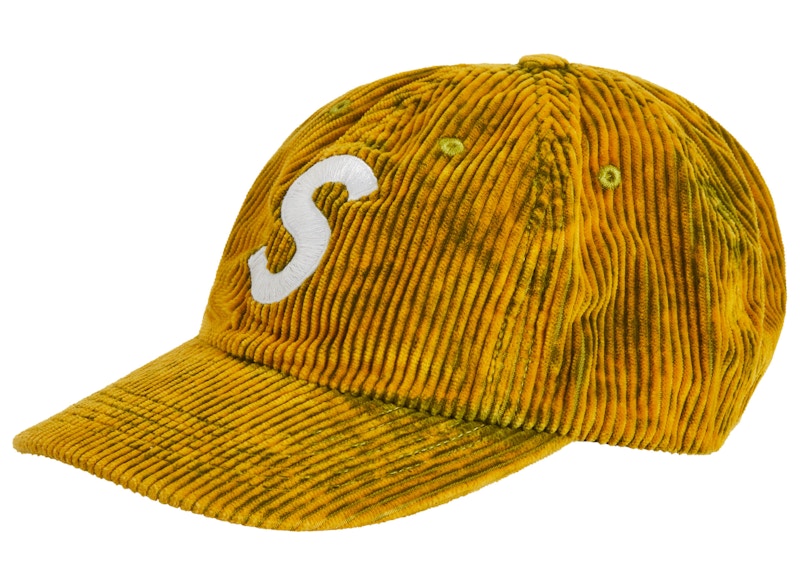 Supreme Corduroy S Logo 6-Panel (FW23) Bleached Olive