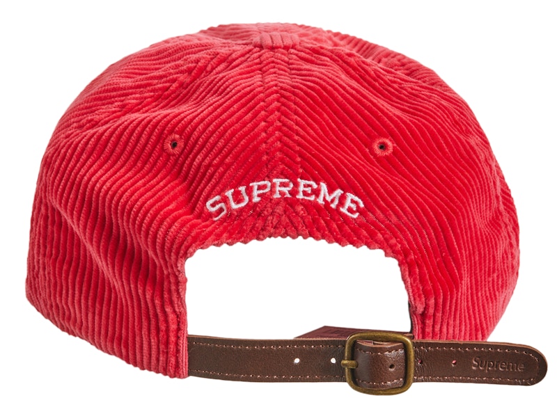 Supreme Corduroy S Logo 6-Panel (FW23) Red