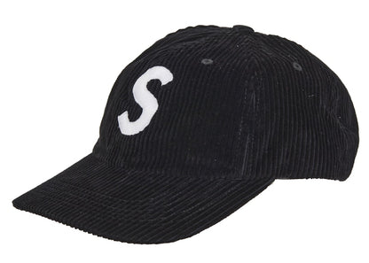 Supreme Corduroy S Logo 6-Panel (FW24) Black