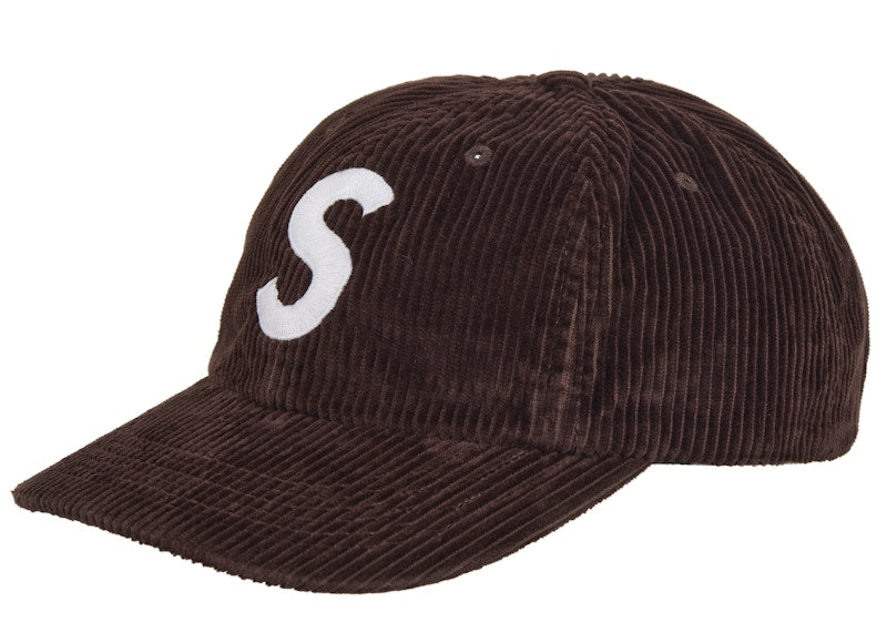 Supreme Corduroy S Logo 6-Panel (FW24) Dark Brown