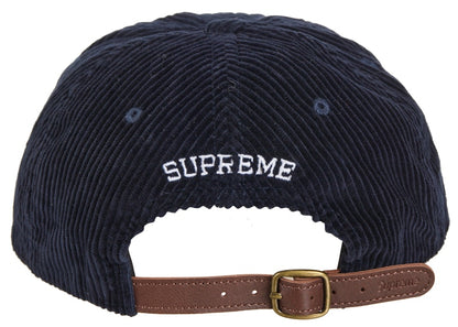Supreme Corduroy S Logo 6-Panel (FW24) Navy