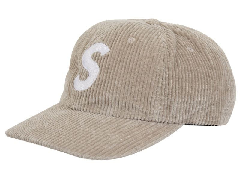 Supreme Corduroy S Logo 6-Panel (FW24) Stone