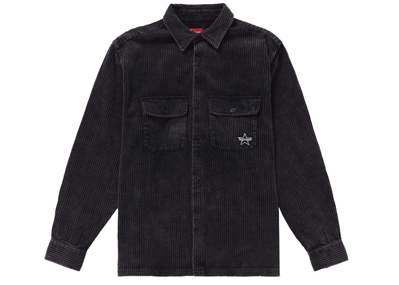Supreme Corduroy Shirt Shirt (SS22) Black
