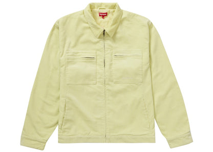 Supreme Corduroy Zip Jacket Pale Yellow