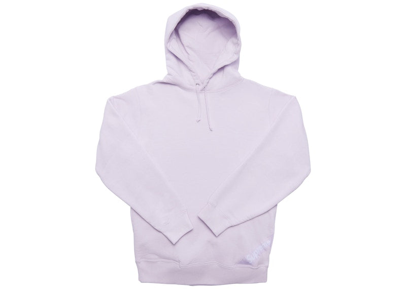 Supreme Corner Label Hooded Sweatshirt Light Purple