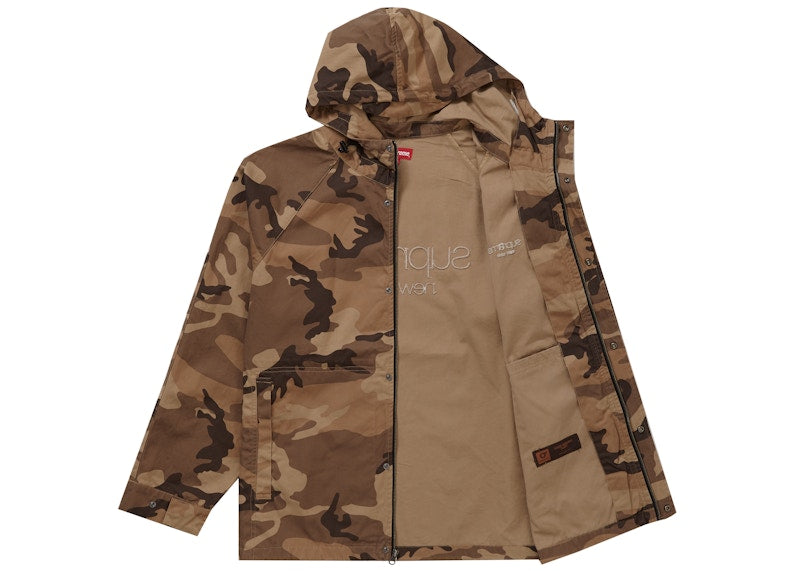 Supreme Cotton Field Jacket Brown Woodland Camo