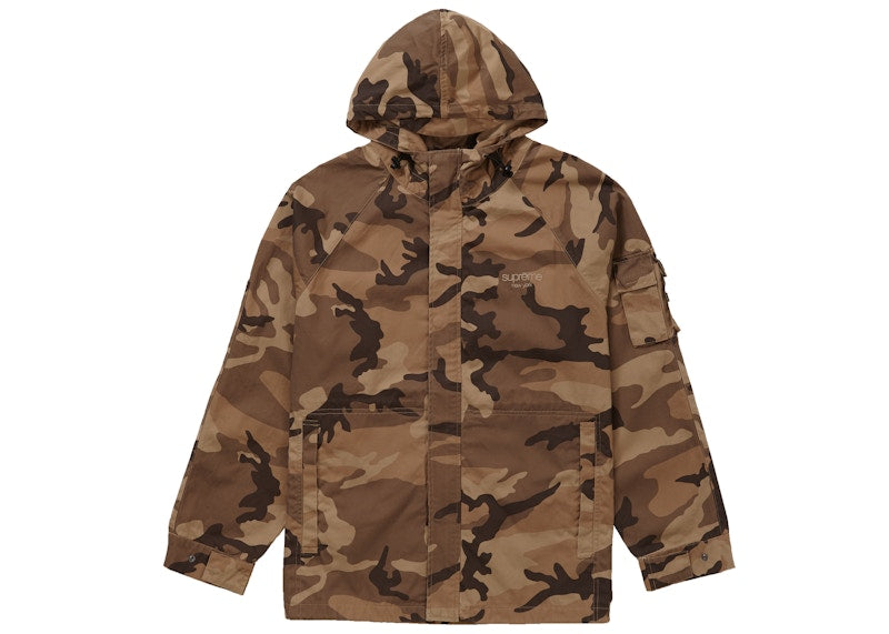 Supreme Cotton Field Jacket Brown Woodland Camo