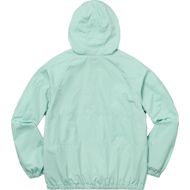 Supreme Cotton Hooded Raglan Jacket Sea Foam