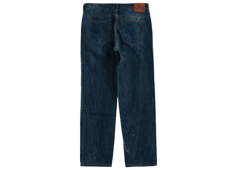 Supreme Crackle Regular Jean Blue