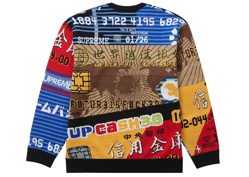 Supreme Credit Cards Sweater Black
