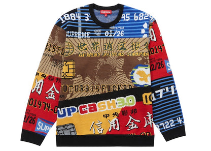 Supreme Credit Cards Sweater Black